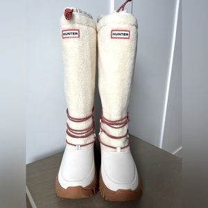 NWT Women's Natural Hunter Wanderer Tall Sherpa Snow Boot Size 6